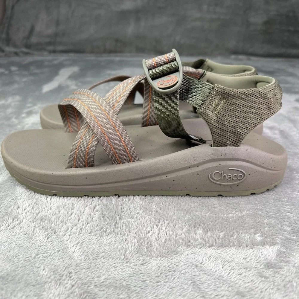 Chaco Cushz Sandals Men's 12 Frond Truffle Extra Cushioned Casual Adjustable‎